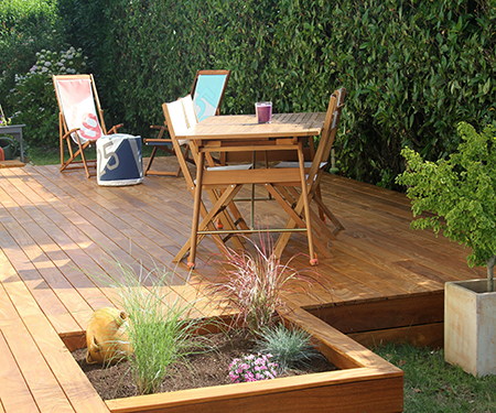 Terrasse de jardin en bois